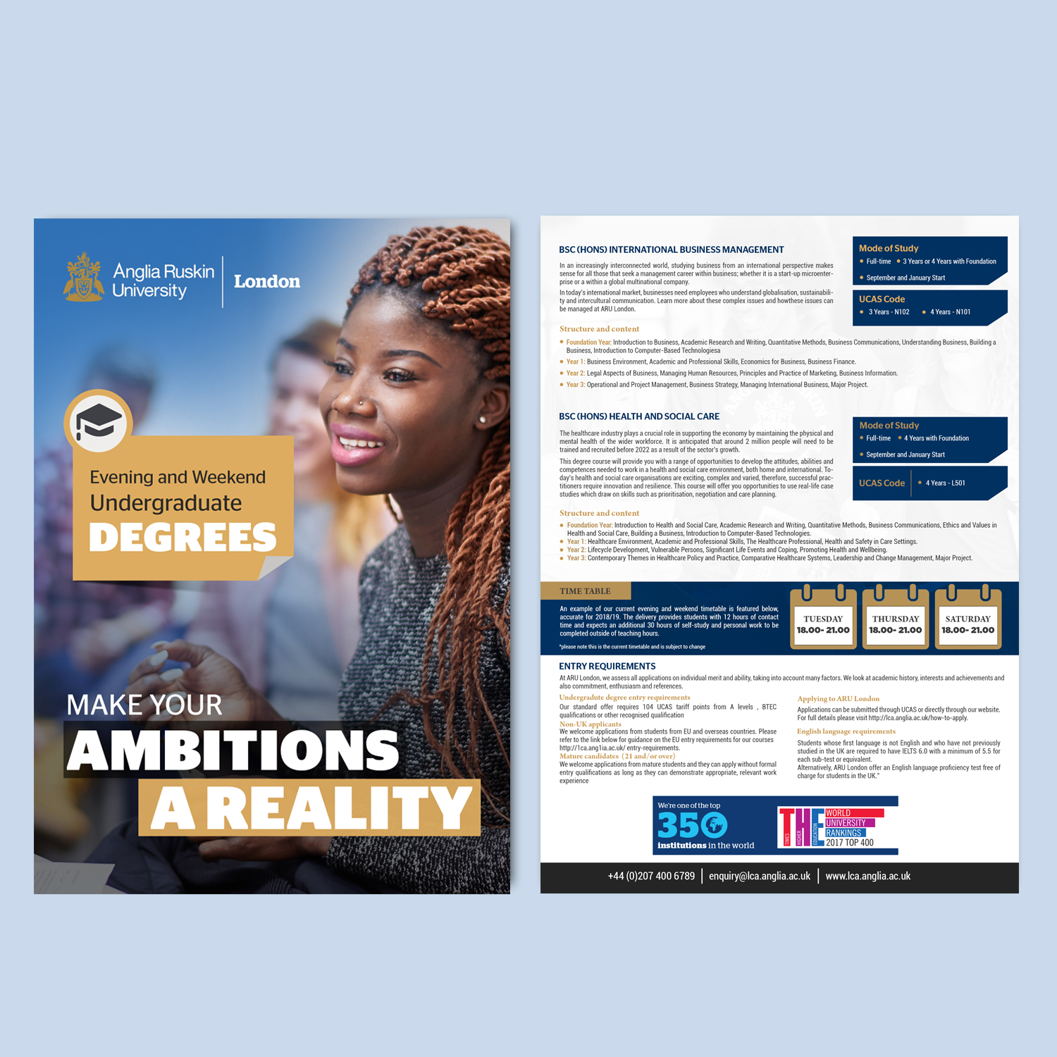 Flyer Design by Deepak_9_Malhotra for Anglia Ruskin University London | Design #18414118