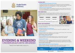 Diseño de Flyer por kimuel.malizon para Anglia Ruskin University London | Diseño: #18179560