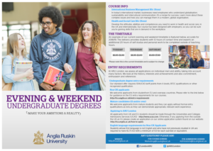 Diseño de Flyer por kimuel.malizon para Anglia Ruskin University London | Diseño: #18179567