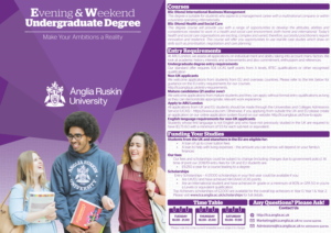 Flyer Design by Charan Raveendra for Anglia Ruskin University London | Design #18187799