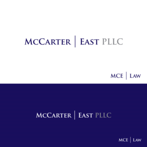 McCarter | East PLLC and MCE Law | Logo Design by tavi