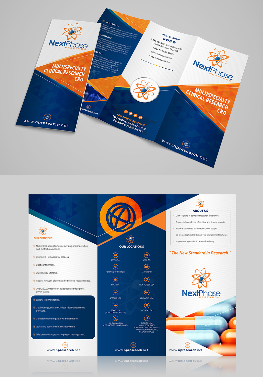 Brochure Design by SAI DESIGNS for Next Phase Research | Design #18310818