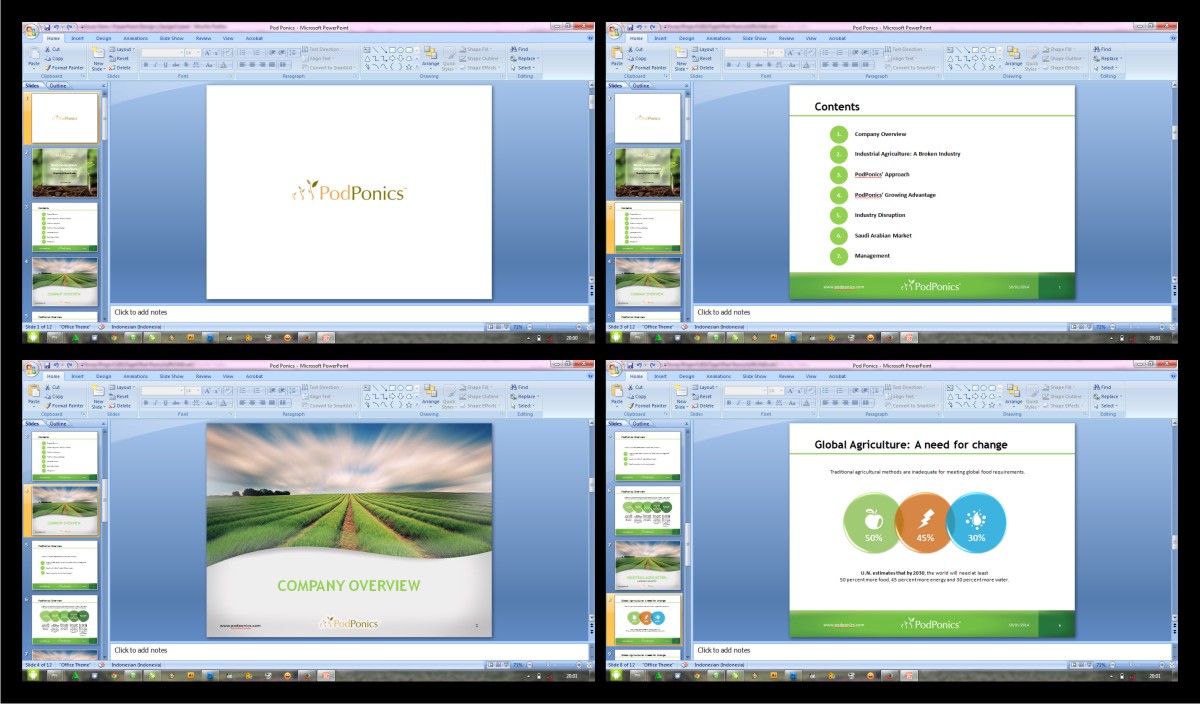PowerPoint Design by DDD for PodPonics LLC | Design #2931902