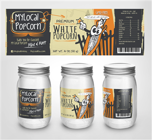 Food Label for Popcorn Kernel Product | Label Design by kresh