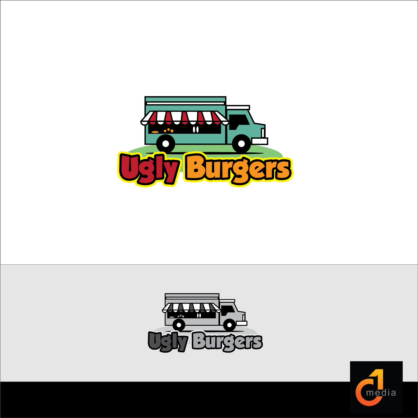 Diseño de Logo por C1 Media para Ugly Burgers | Diseño #18153263