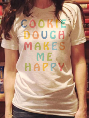 Fun & Playful T-Shirt Needed for Cookie Dough Lovers | Diseño de Camiseta por O_O NIZAL O_O
