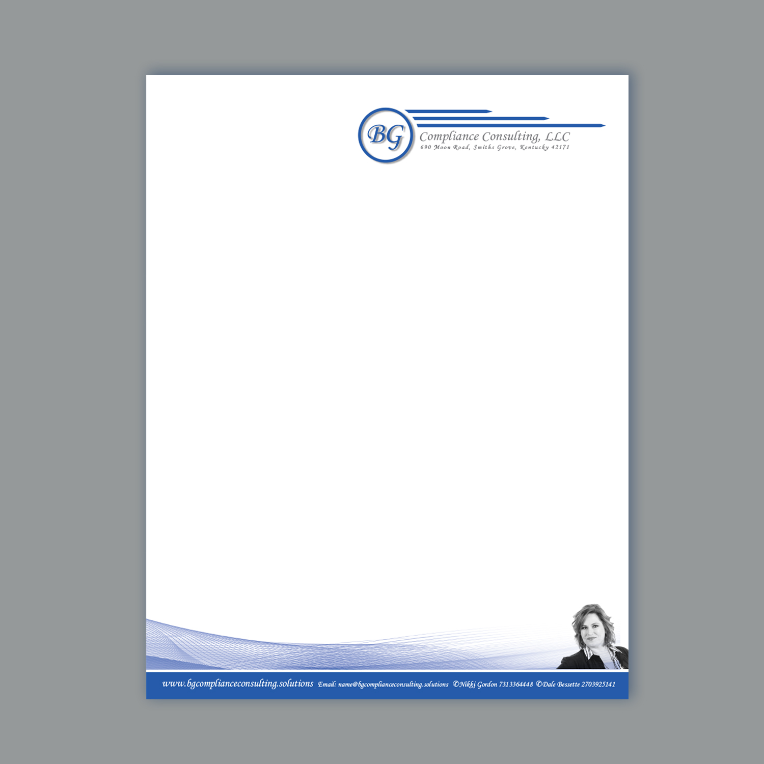 Letterhead Design by see why for BG Compliance Consulting, LLC | Design #18163680