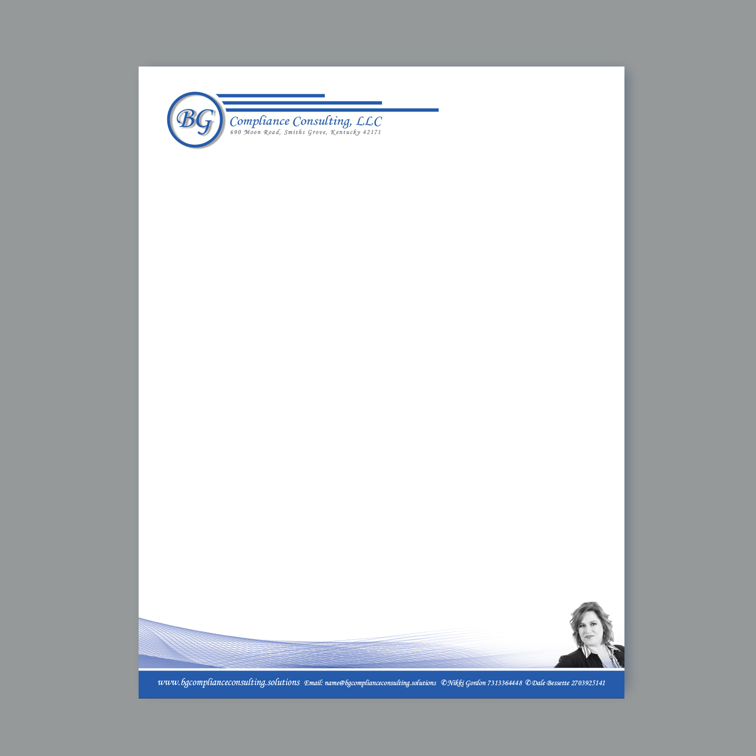 Letterhead Design by see why for BG Compliance Consulting, LLC | Design #18175289