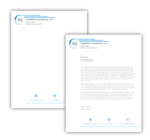 Letterhead Design by Expert Designer for BG Compliance Consulting, LLC | Design: #18141885