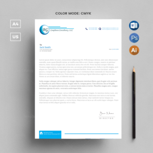Letterhead Design by Expert Designer for BG Compliance Consulting, LLC | Design: #18143060