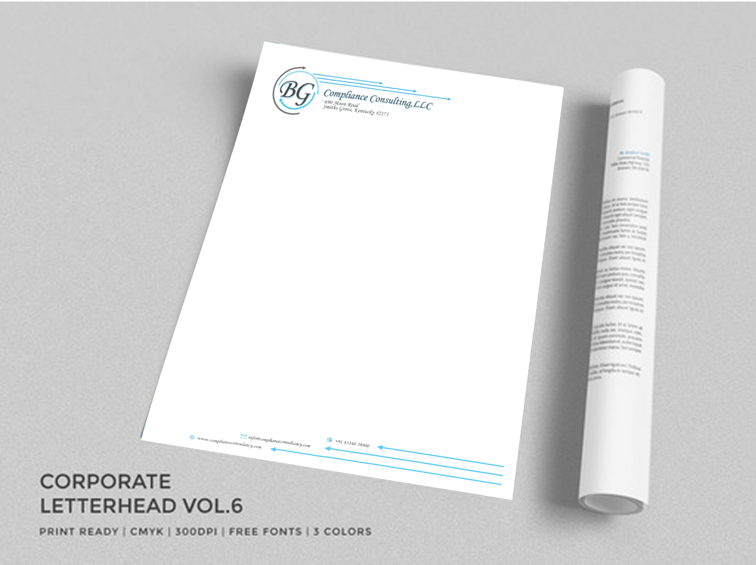 Letterhead Design by Expert Designer for BG Compliance Consulting, LLC | Design #18145746