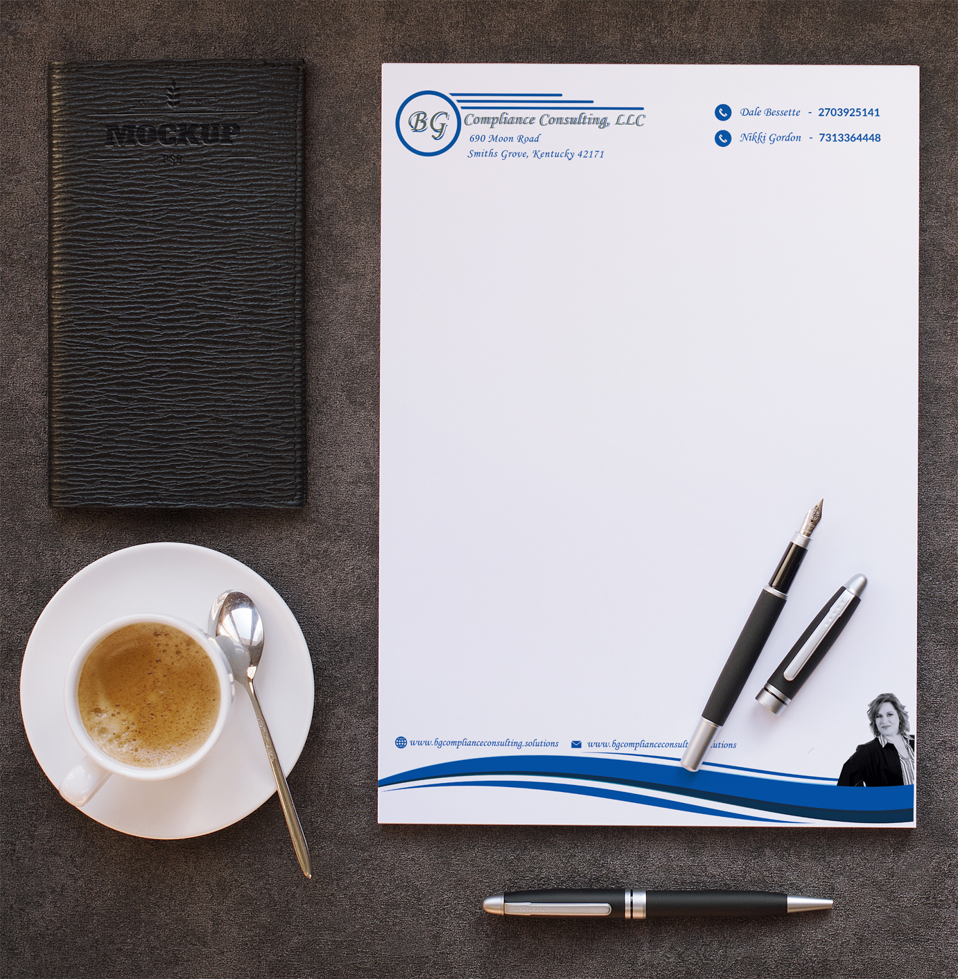 Letterhead Design by Expert Designer for BG Compliance Consulting, LLC | Design #18174556