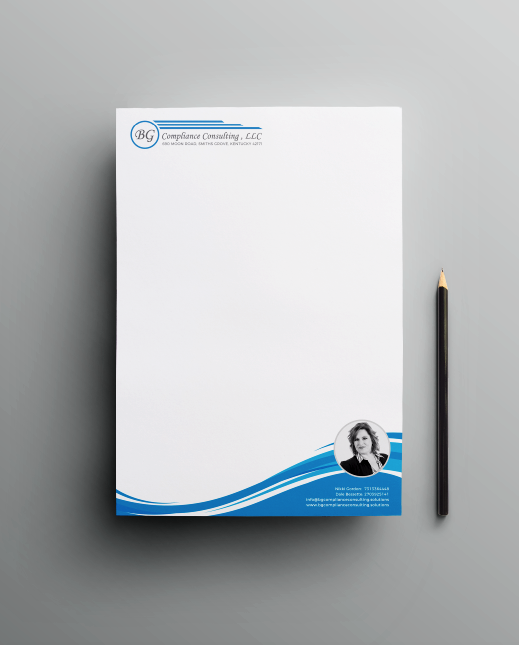 Letterhead Design by Sarah Mathews for BG Compliance Consulting, LLC | Design #18176465