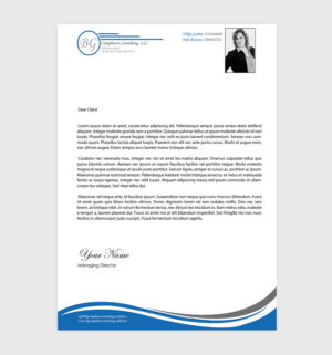 Letterhead Design by Designs 2019 for BG Compliance Consulting, LLC | Design: #18160690