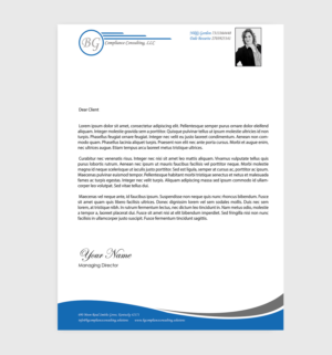 Letterhead Design by Designs 2019 for BG Compliance Consulting, LLC | Design: #18160691