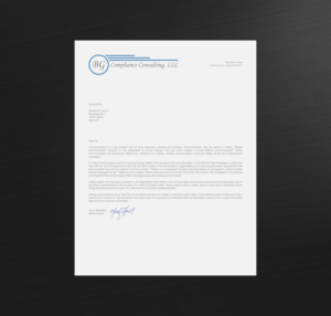 Letterhead Design by logodentity for BG Compliance Consulting, LLC | Design: #18141961