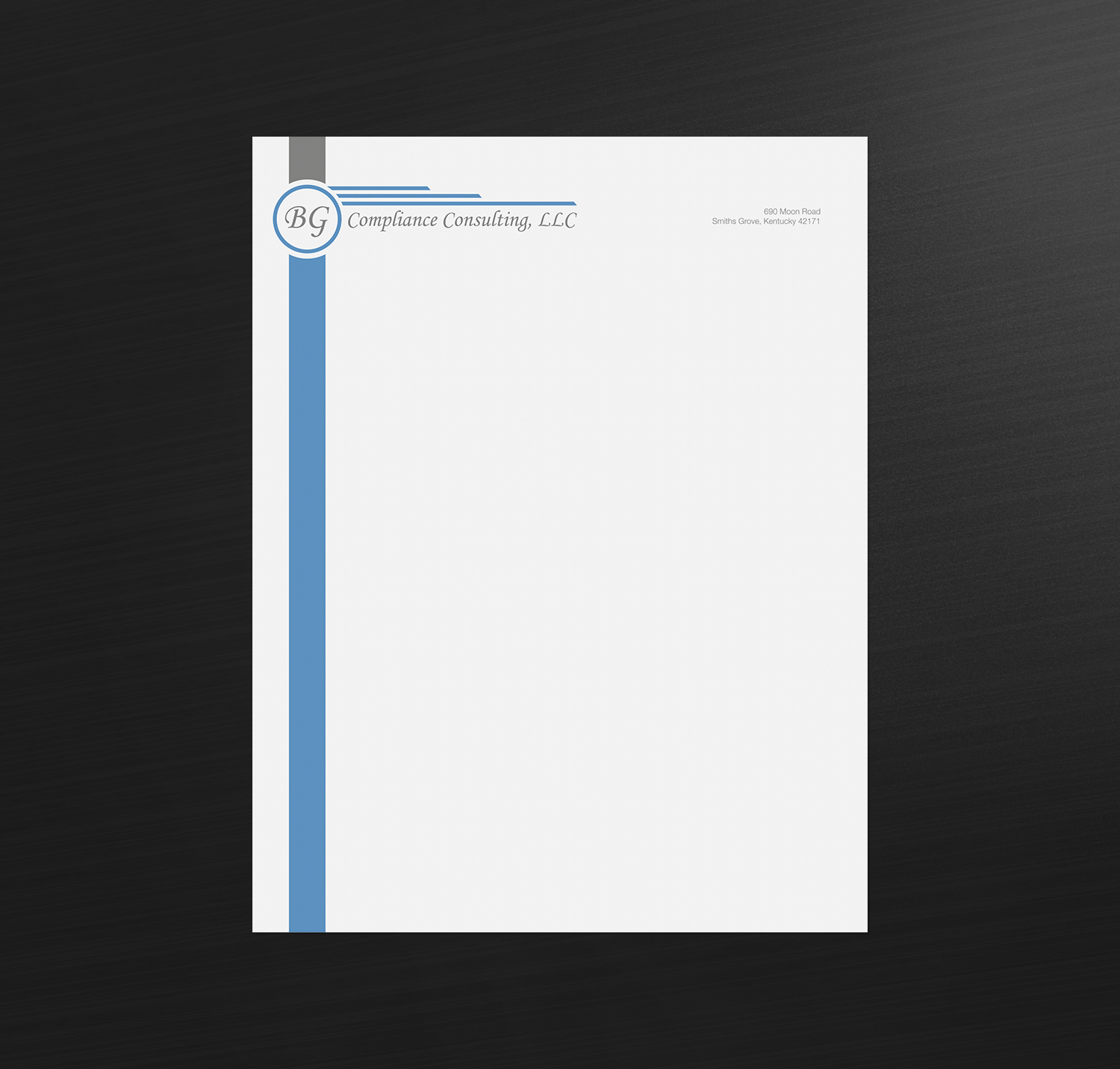 Letterhead Design by logodentity for BG Compliance Consulting, LLC | Design #18142281