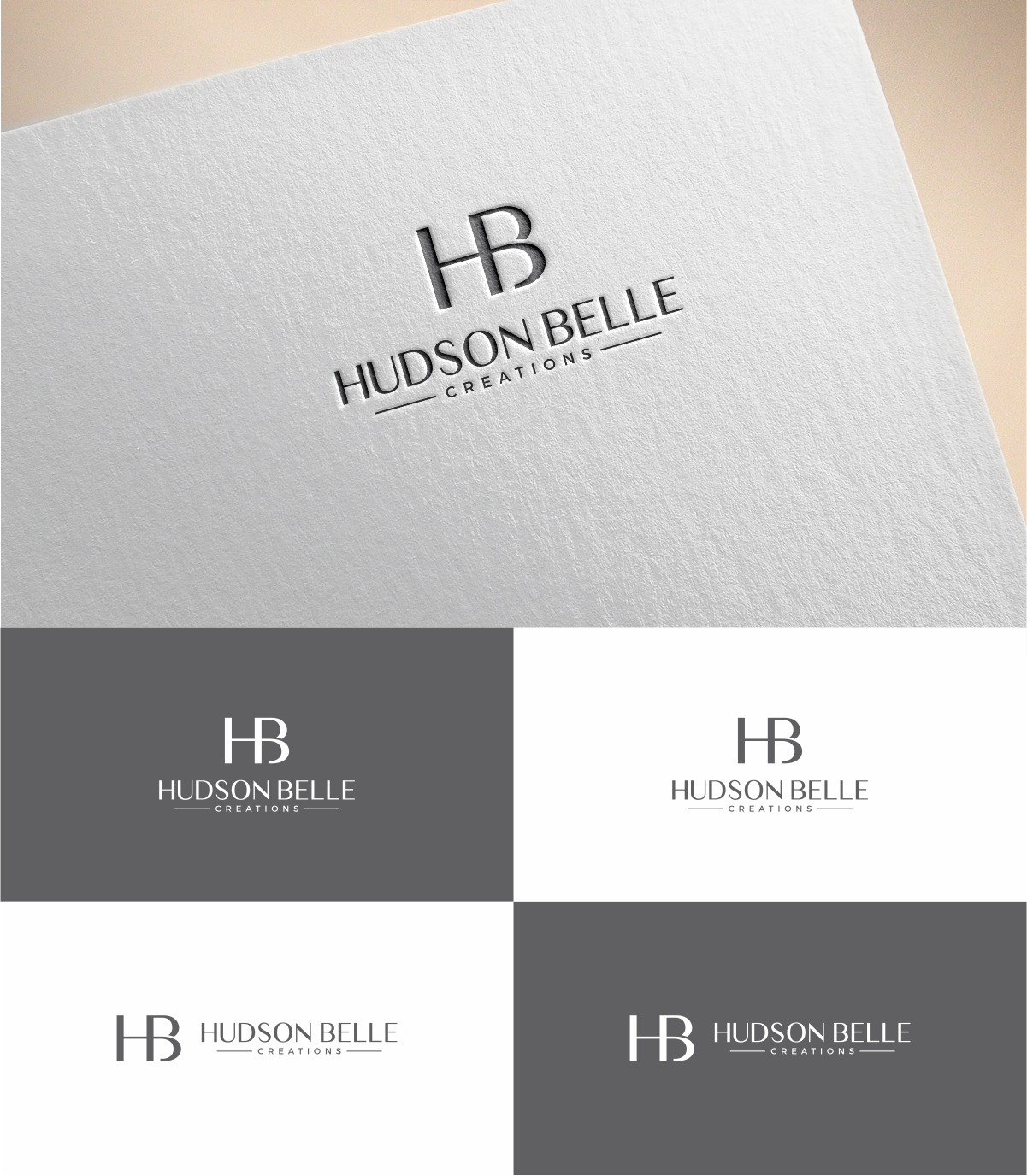 Logo Design by MKR for Hudson Belle Creations | Design #18167405