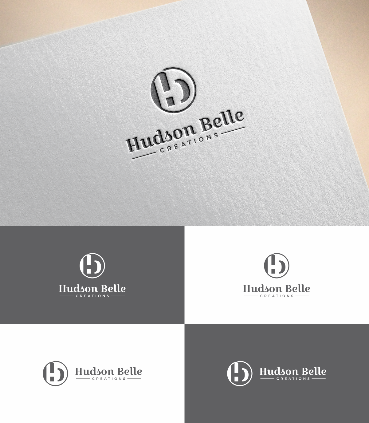 Logo Design by MKR for Hudson Belle Creations | Design #18167406