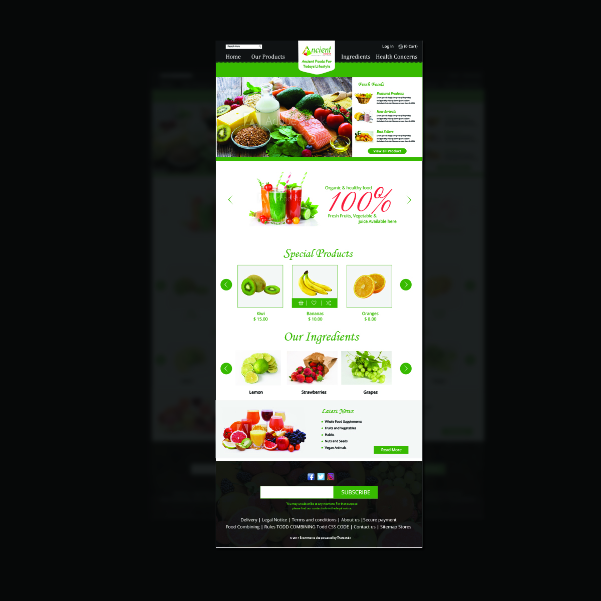 Diseño Web por Creative Jiniya para Visions of Health | Diseño #18148583