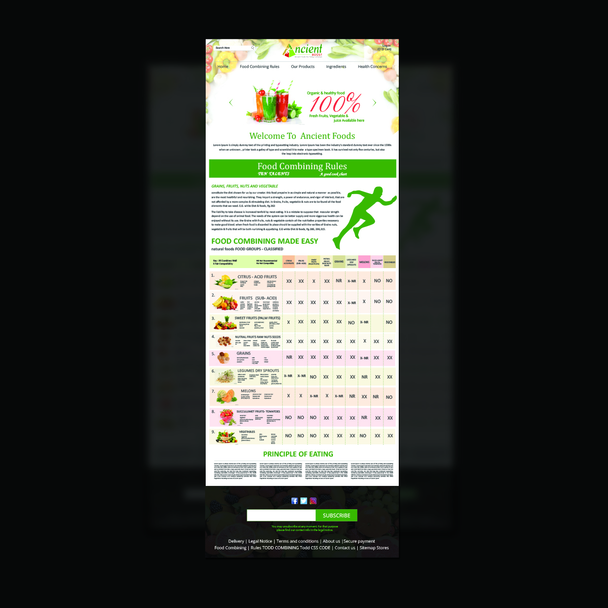 Diseño Web por Creative Jiniya para Visions of Health | Diseño #18154448