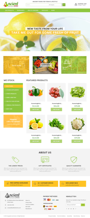 Web Design by Xclusive Designer for Visions of Health | Design #18144606