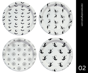 Halloween themed designs to be printed on plasticware | Design Graphique par Claireative