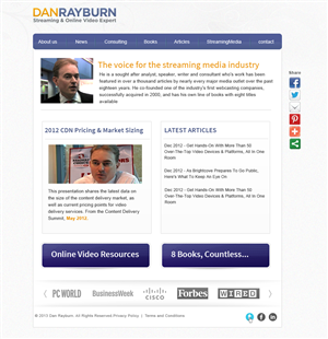 Personal Website For Streaming Media Executive | Diseño Web por Creative X Designs