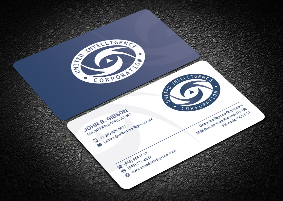 Business Card Design by Sandaruwan for United Intelligence Corporation | Design #18140409