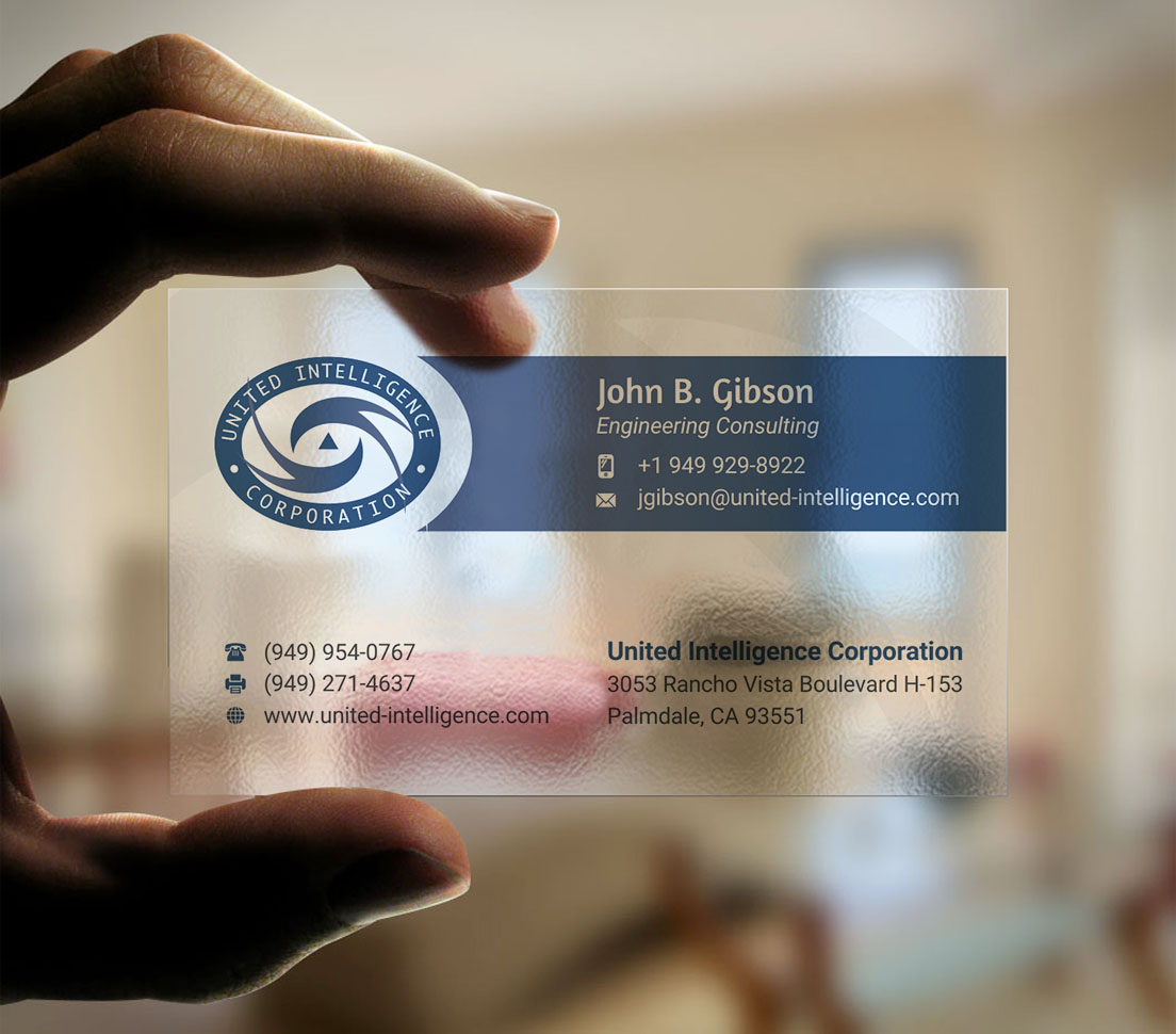 Business Card Design by INDIAN_Ashok for United Intelligence Corporation | Design #18142043