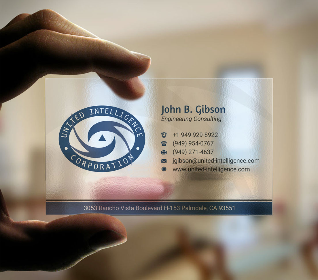 Business Card Design by INDIAN_Ashok for United Intelligence Corporation | Design #18142044