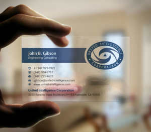 Design de Carte de Visite par INDIAN_Ashok pour United Intelligence Corporation | Design : #18142049