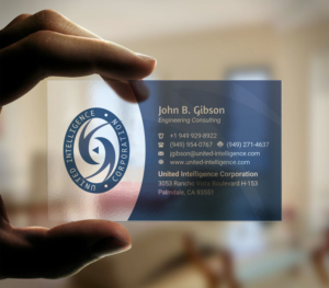 Design de Carte de Visite par INDIAN_Ashok pour United Intelligence Corporation | Design : #18142052
