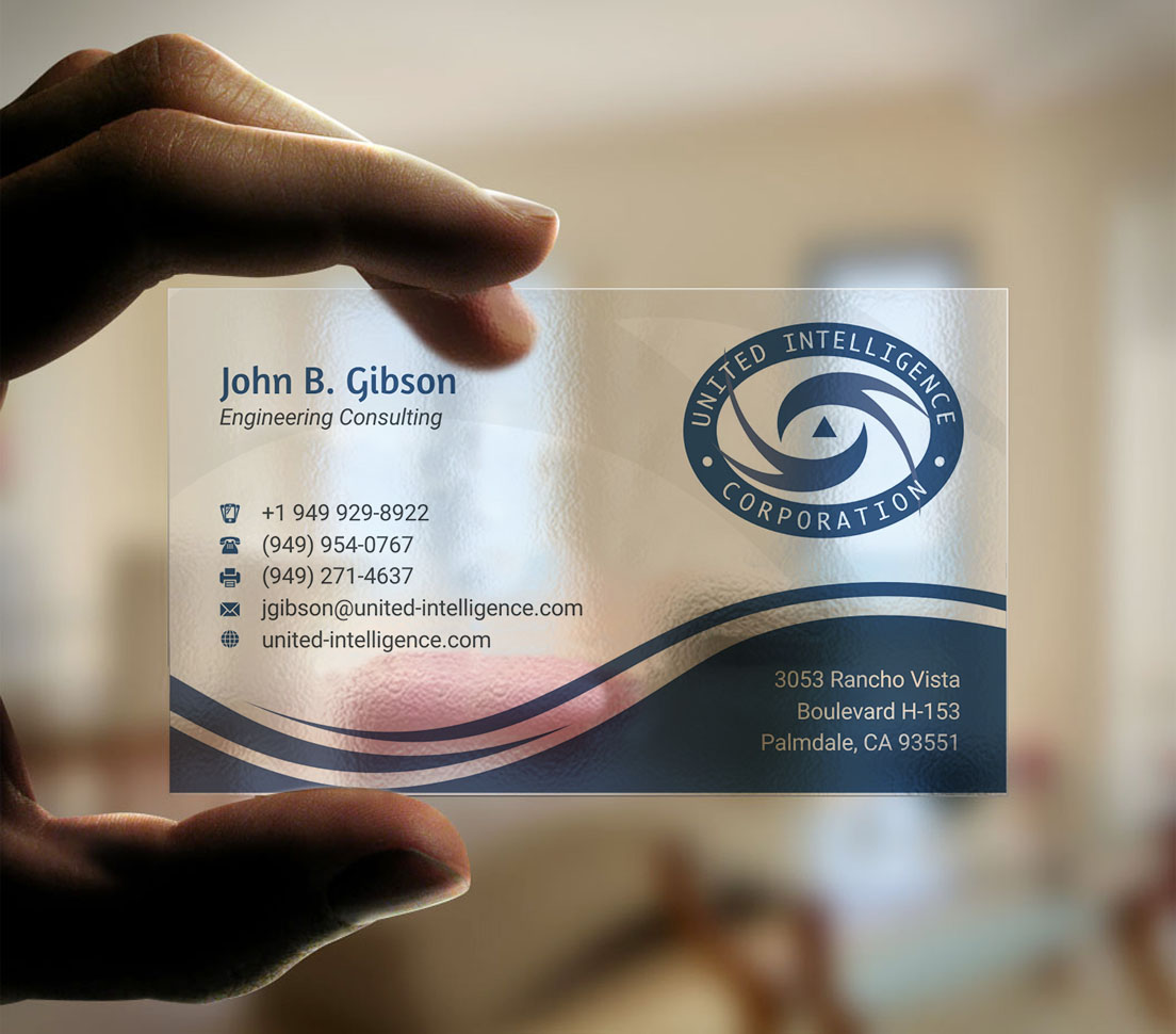 Business Card Design by INDIAN_Ashok for United Intelligence Corporation | Design #18142054