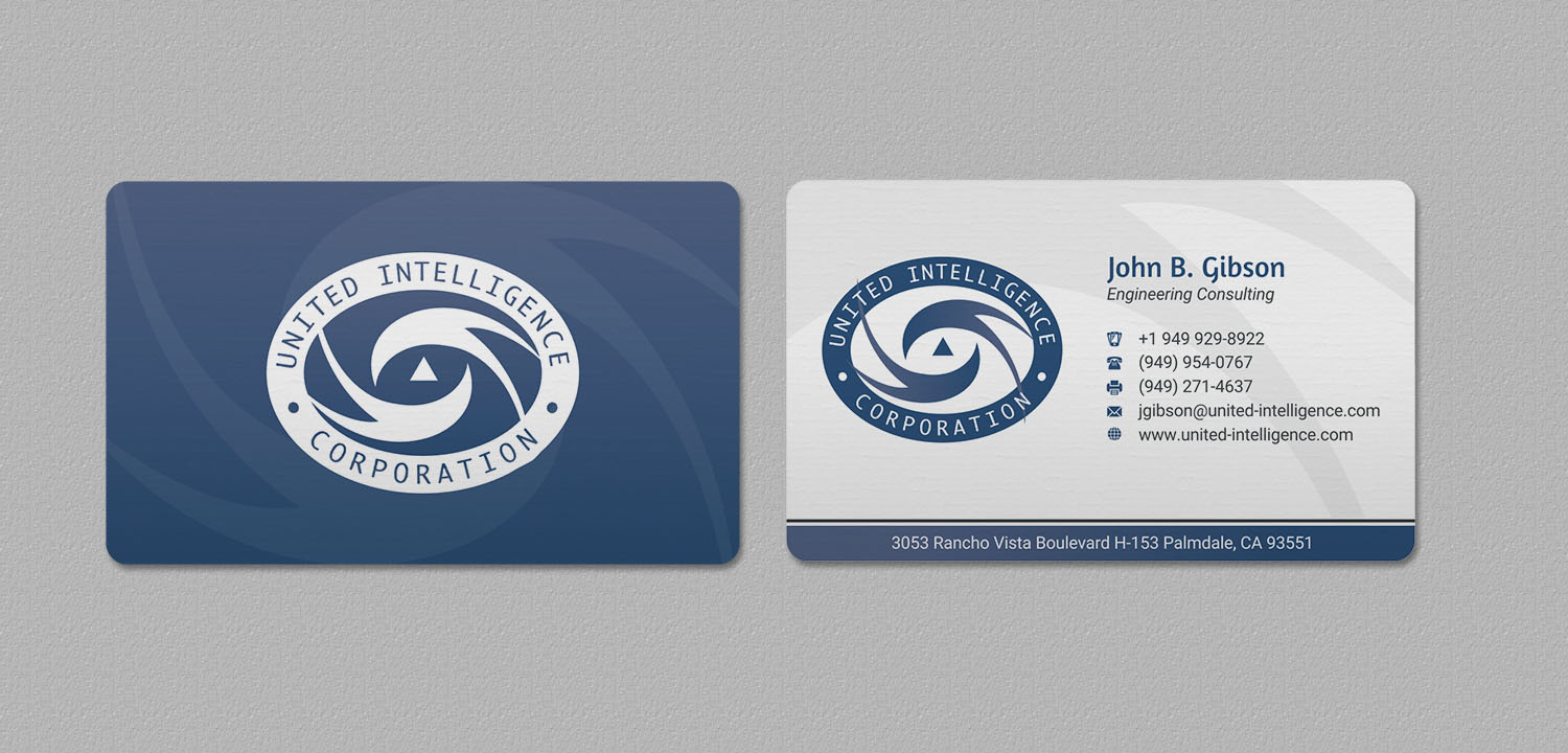 Business Card Design by INDIAN_Ashok for United Intelligence Corporation | Design #18142060