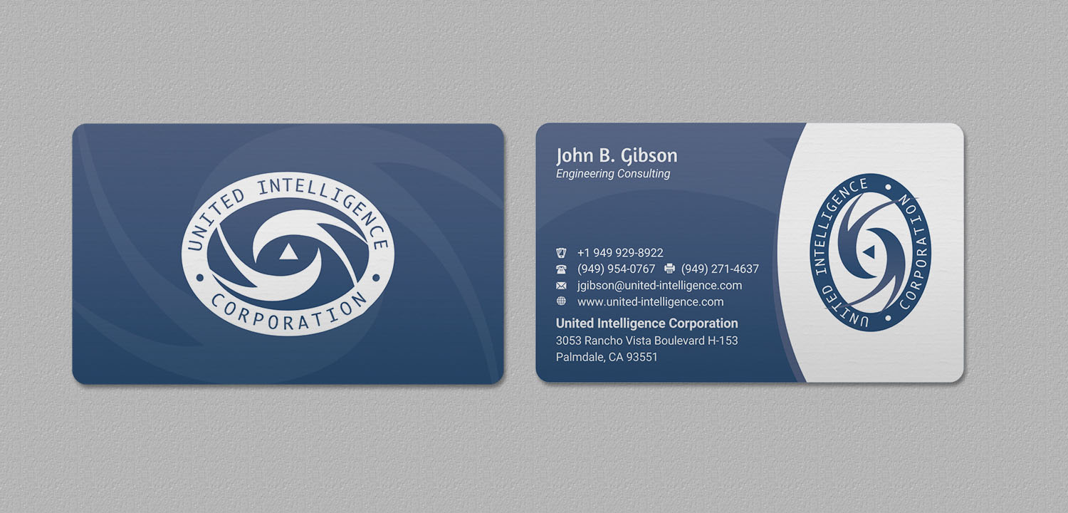 Business Card Design by INDIAN_Ashok for United Intelligence Corporation | Design #18142062