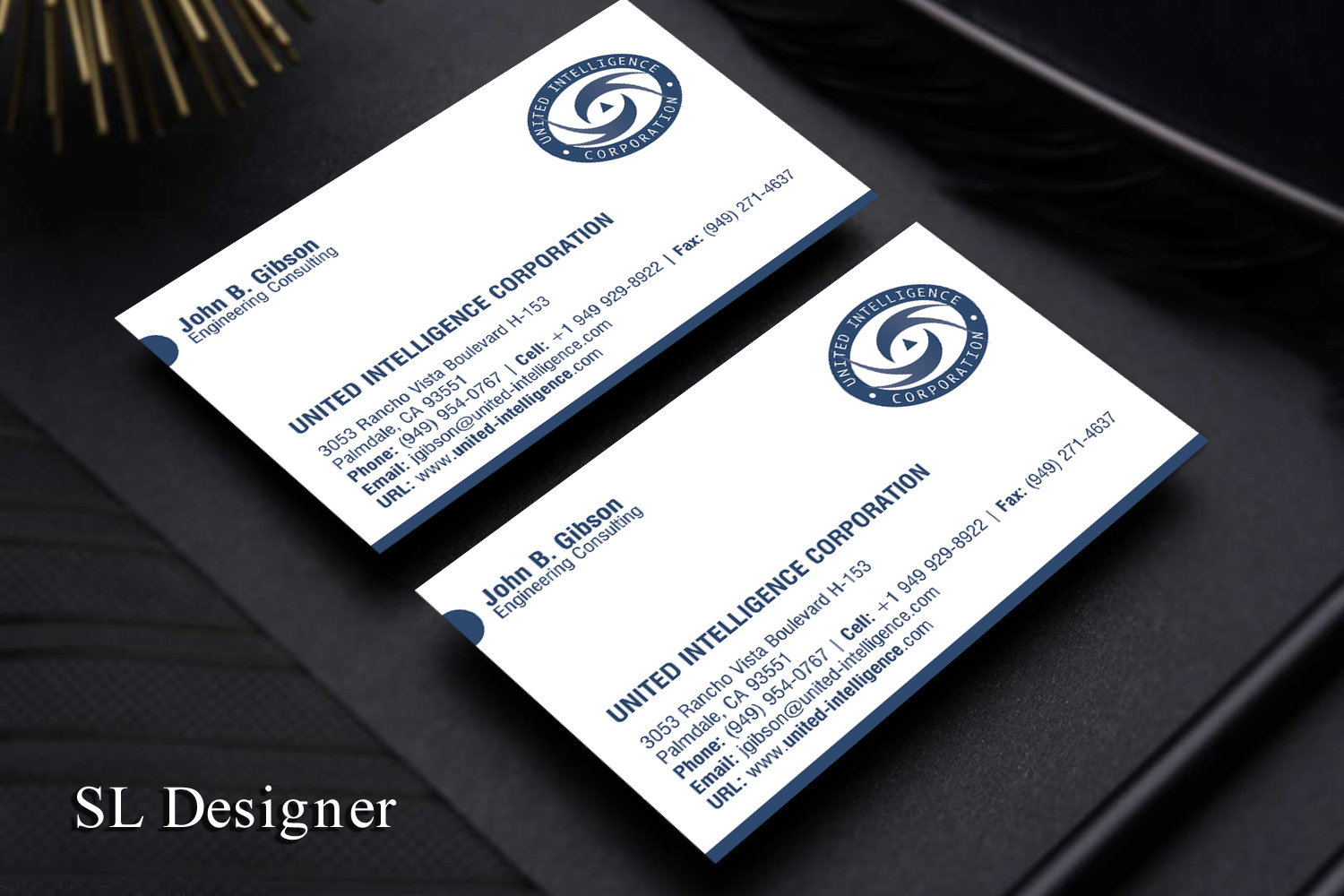 Business Card Design by SL Designer for United Intelligence Corporation | Design #18142520