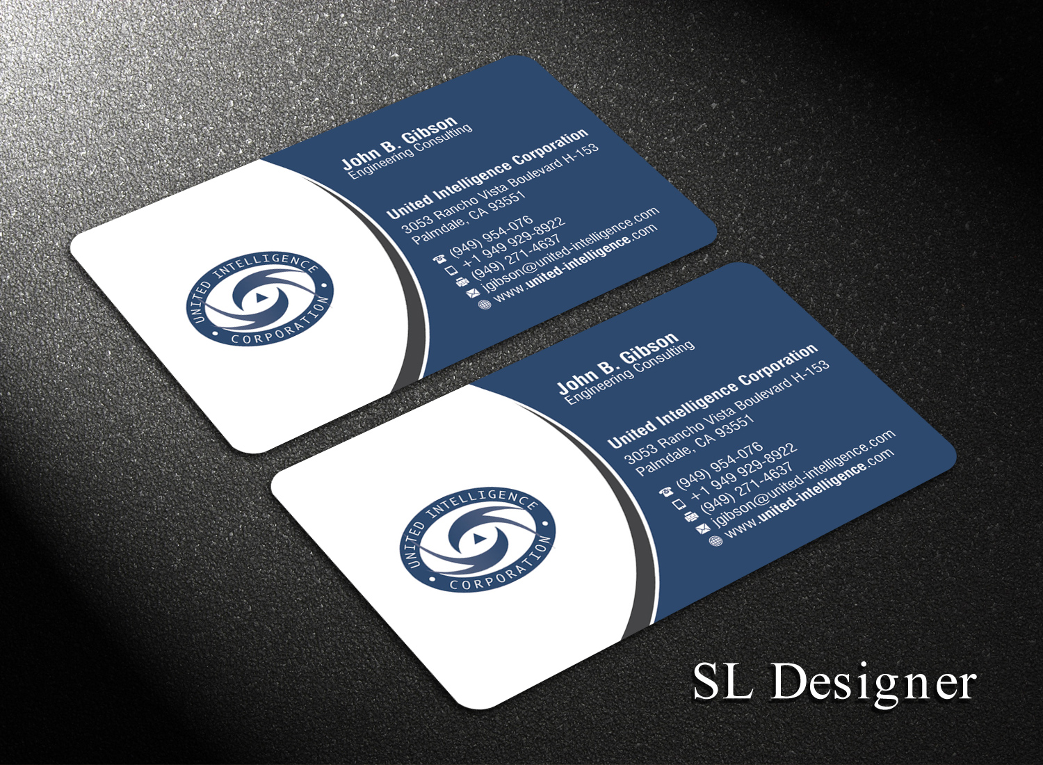 Business Card Design by SL Designer for United Intelligence Corporation | Design #18142527