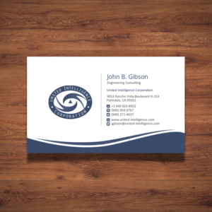 Design de Carte de Visite par Creative Jiniya pour United Intelligence Corporation | Design : #18142273