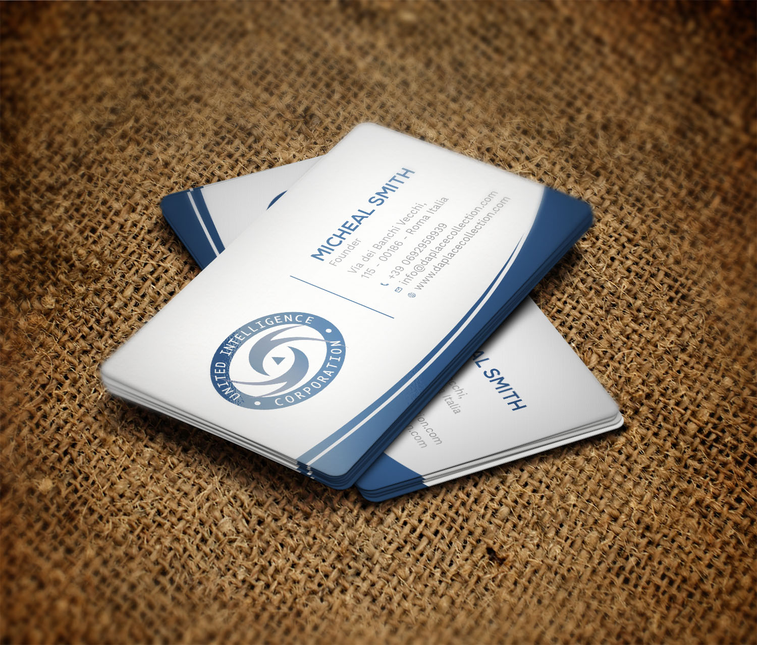 Business Card Design by Tripti Ranjan Gain for United Intelligence Corporation | Design #18145381