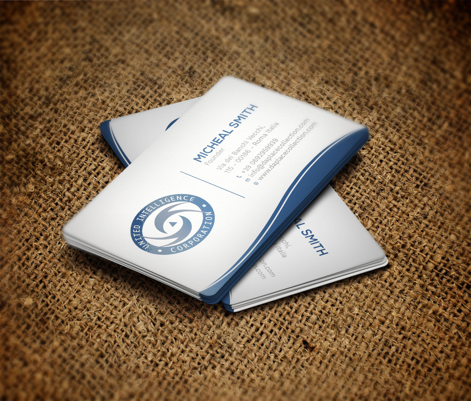 Business Card Design by Tripti Ranjan Gain for United Intelligence Corporation | Design #18145383