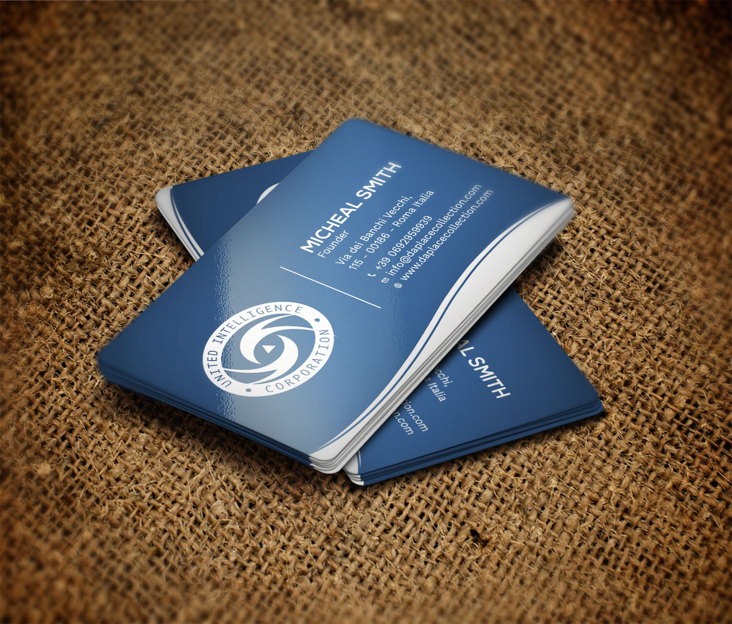 Business Card Design by Tripti Ranjan Gain for United Intelligence Corporation | Design #18145390