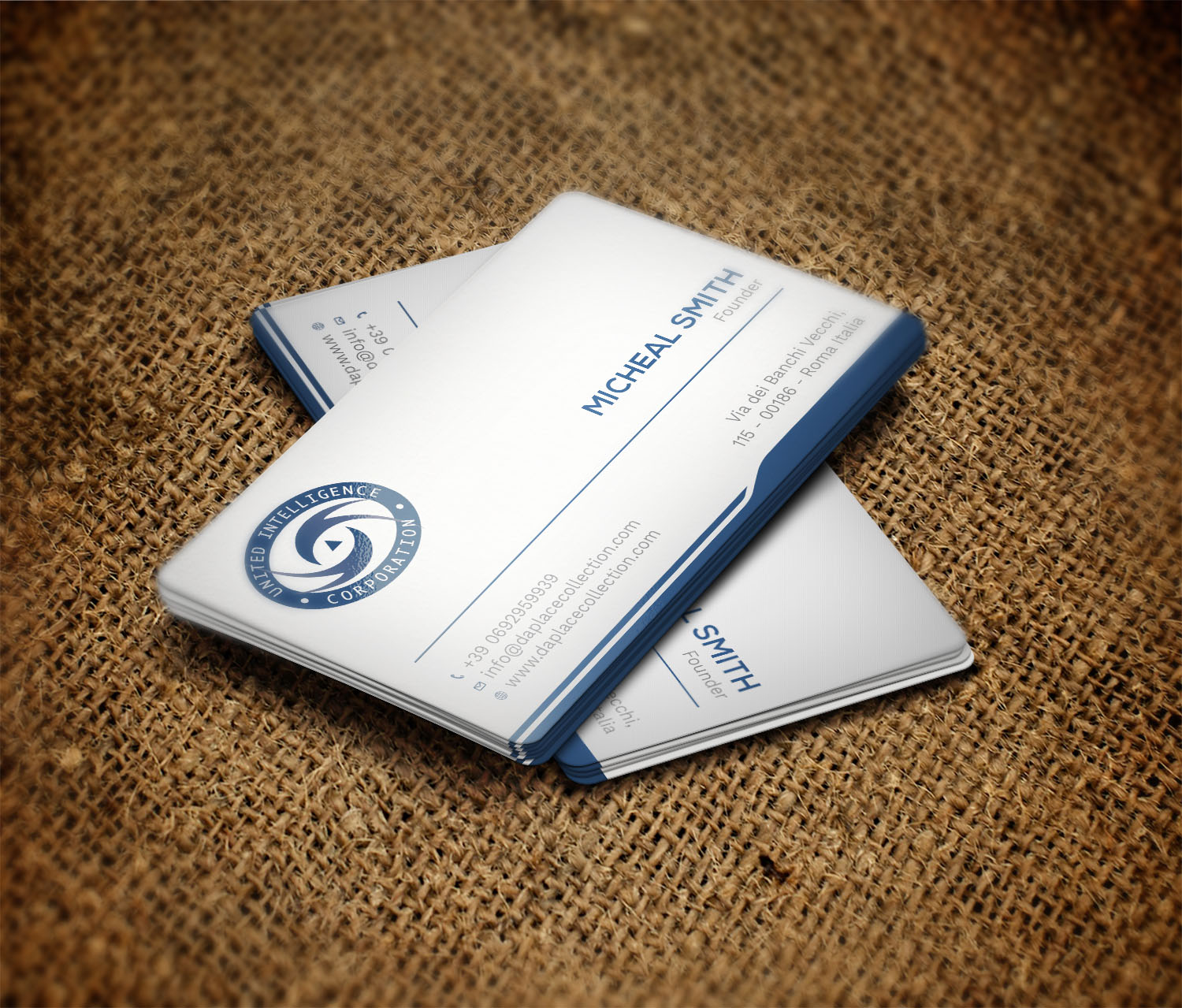 Business Card Design by Tripti Ranjan Gain for United Intelligence Corporation | Design #18145391