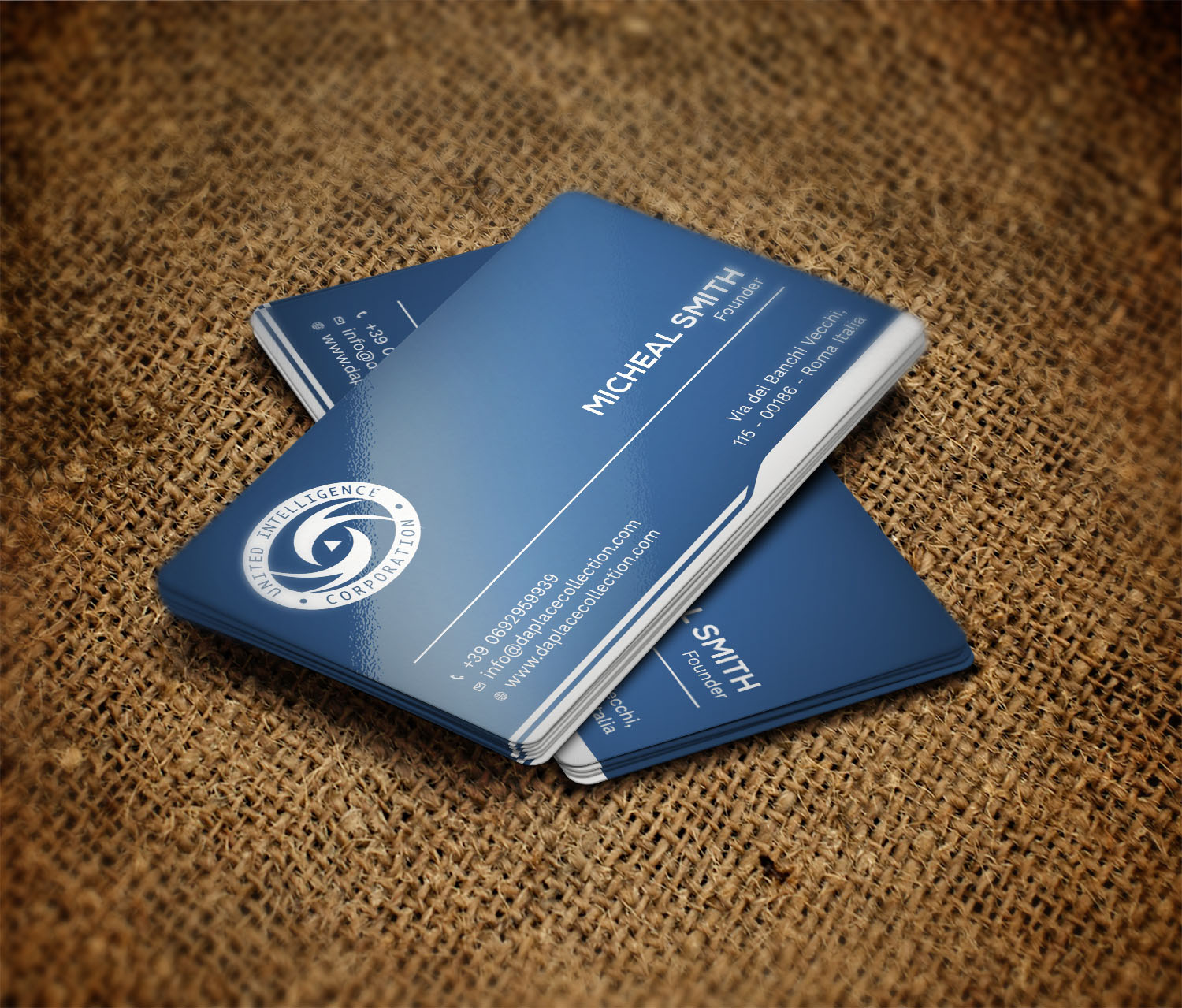 Business Card Design by Tripti Ranjan Gain for United Intelligence Corporation | Design #18145392