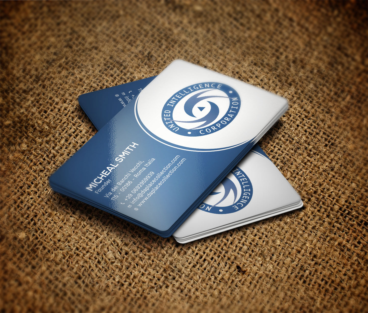 Business Card Design by Tripti Ranjan Gain for United Intelligence Corporation | Design #18145393