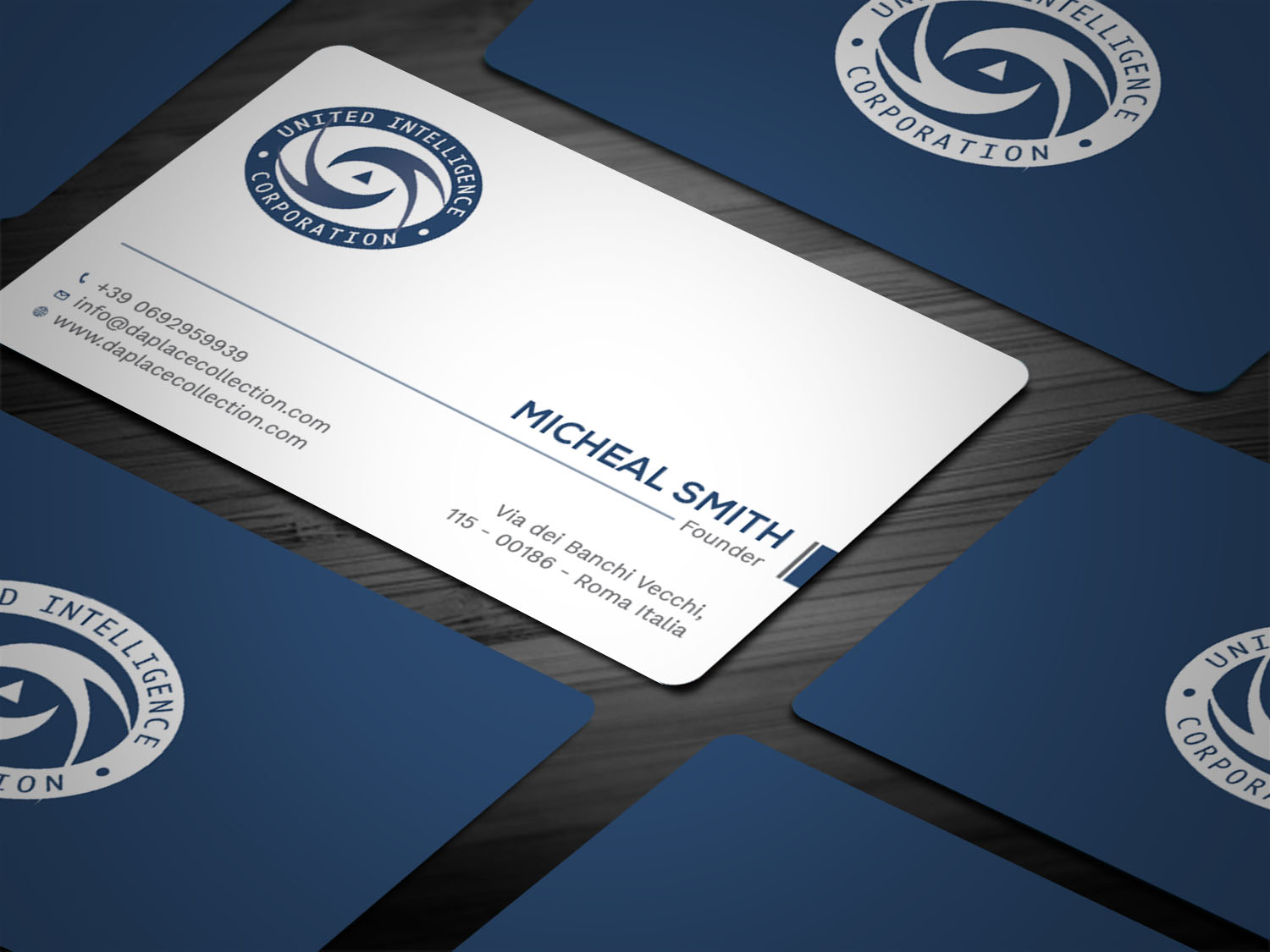 Business Card Design by Tripti Ranjan Gain for United Intelligence Corporation | Design #18145826