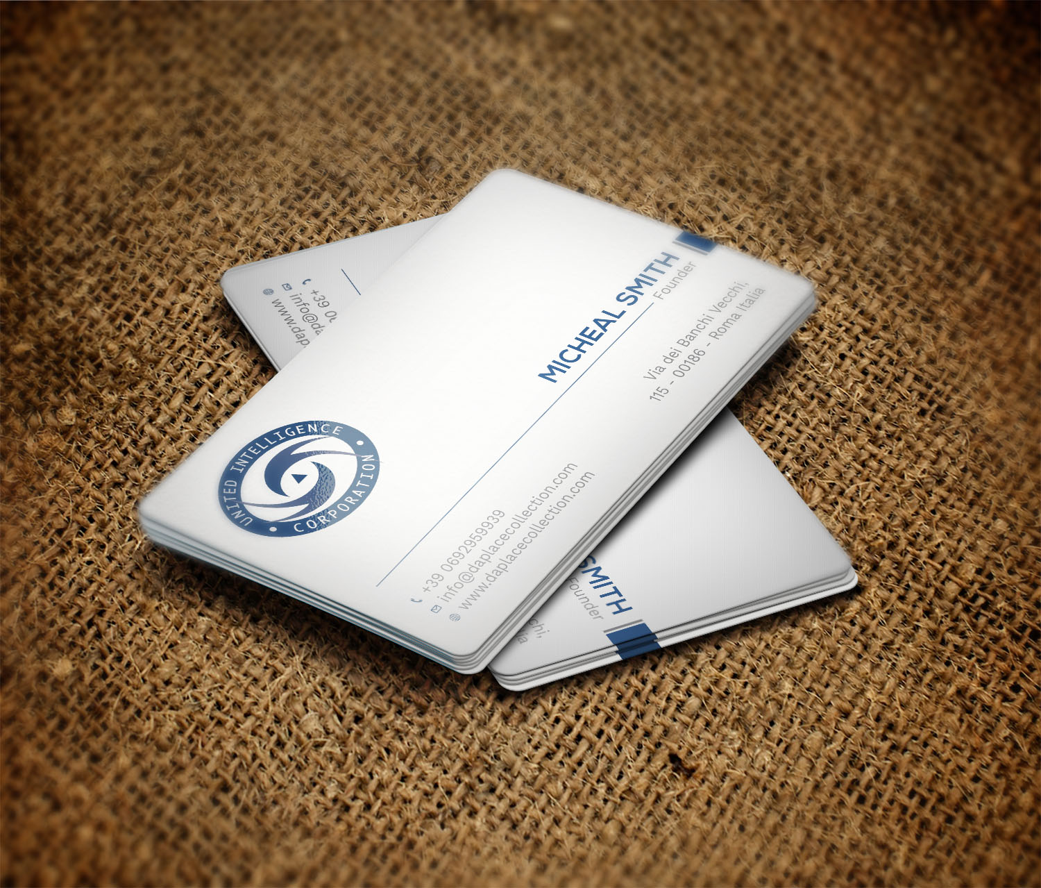 Business Card Design by Tripti Ranjan Gain for United Intelligence Corporation | Design #18145830