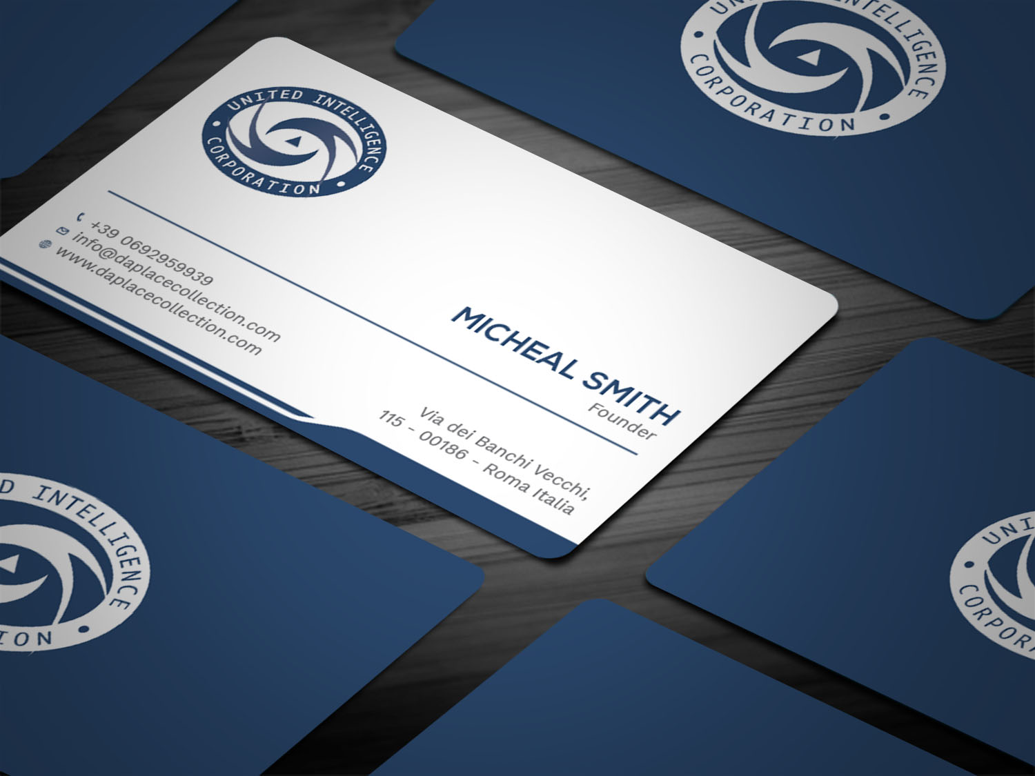 Design de Carte de Visite par Tripti Ranjan Gain pour United Intelligence Corporation | Design #18145833