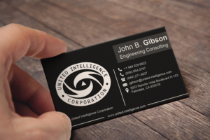 Design de Carte de Visite par Kareem Afifi pour United Intelligence Corporation | Design : #18146139