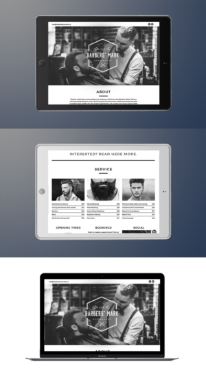 Diseño Web por jdr1992 para THE BARBERS' MARK INC | Diseño #18145675